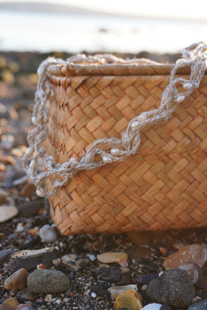 Linen Pearlweave Necklace
